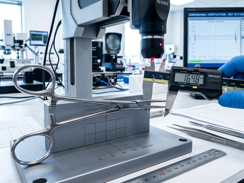 Quality verification using digital calipers at MK Surgical
